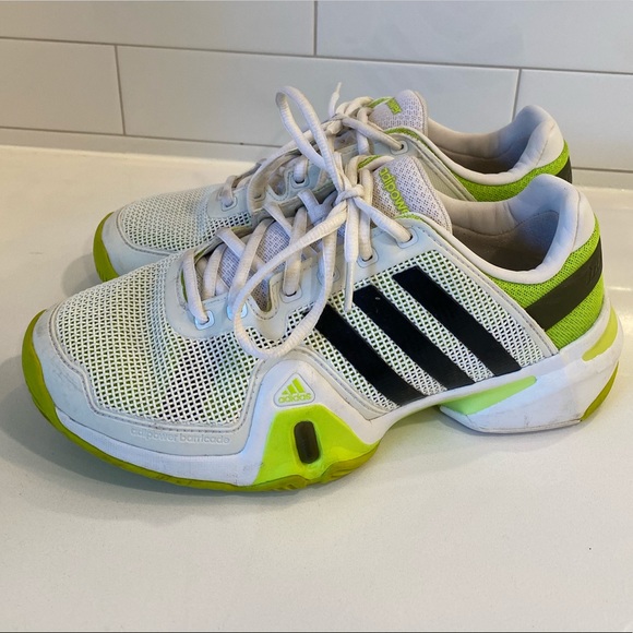 neon yellow adidas sneakers